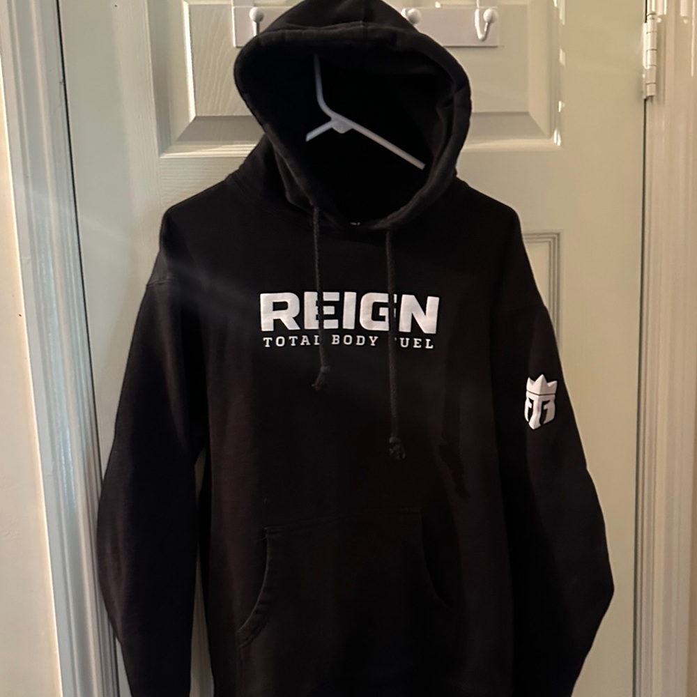 Reign Energy Black Hoodie for Men (L)